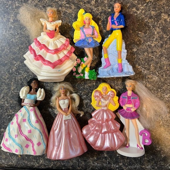 Vintage Mattel 1990’s McDonalds Barbie Happy Meal Kids Toys- Lot Of 7 - Picture 3 of 16